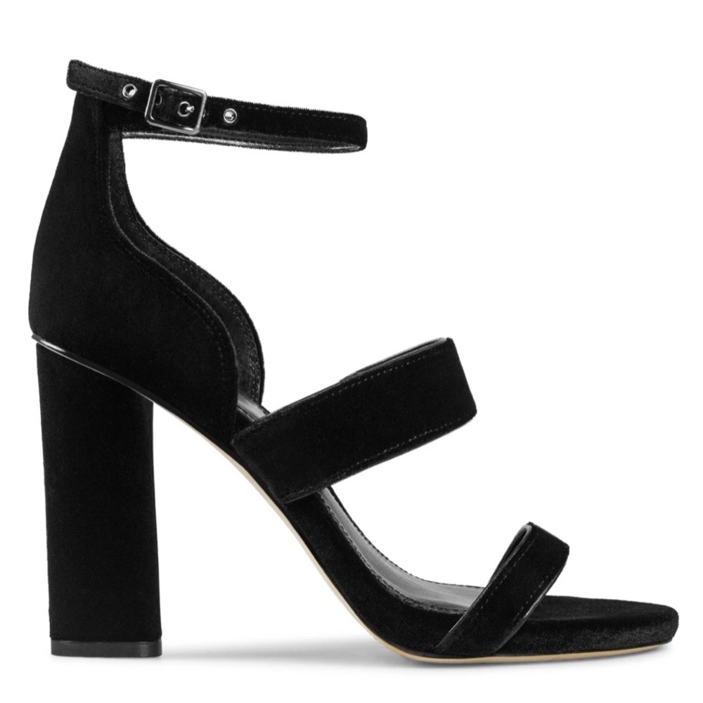 Vince Camuto velvet strappy heels